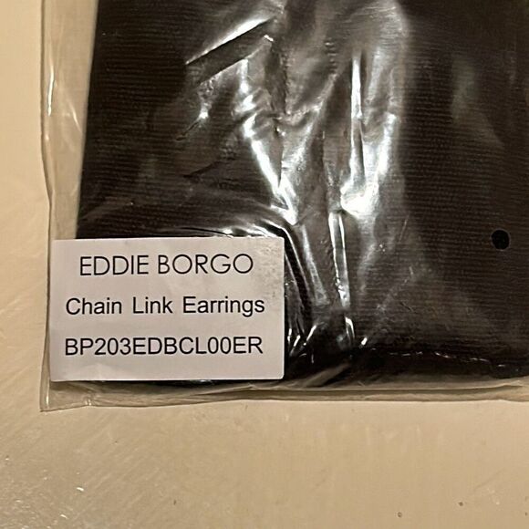 Eddie Borgo Supra Chain Link Drop Earrings 12k Gold Finish New - Picture 8 of 9